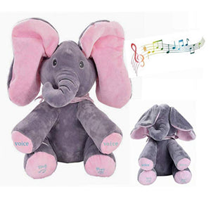 Elephant Doll Peekaboo Plush  Electric Music.