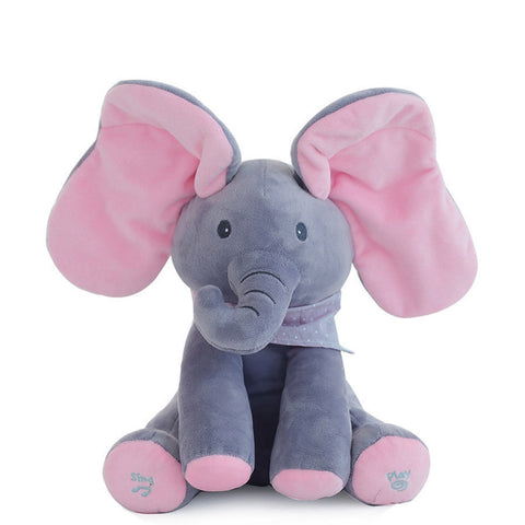 Elephant Doll Peekaboo Plush  Electric Music.