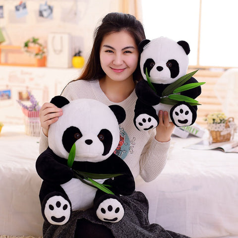 Cartoon Animal Black and White Panda Stuffed Pendant Doll Kids Gifts..